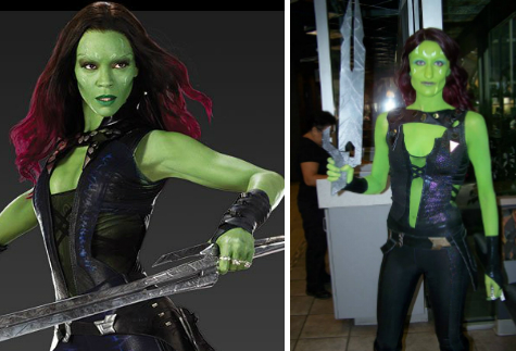 gamora zoe saldana costume